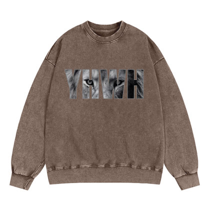 YHWH Christian Washed Sweatshirt