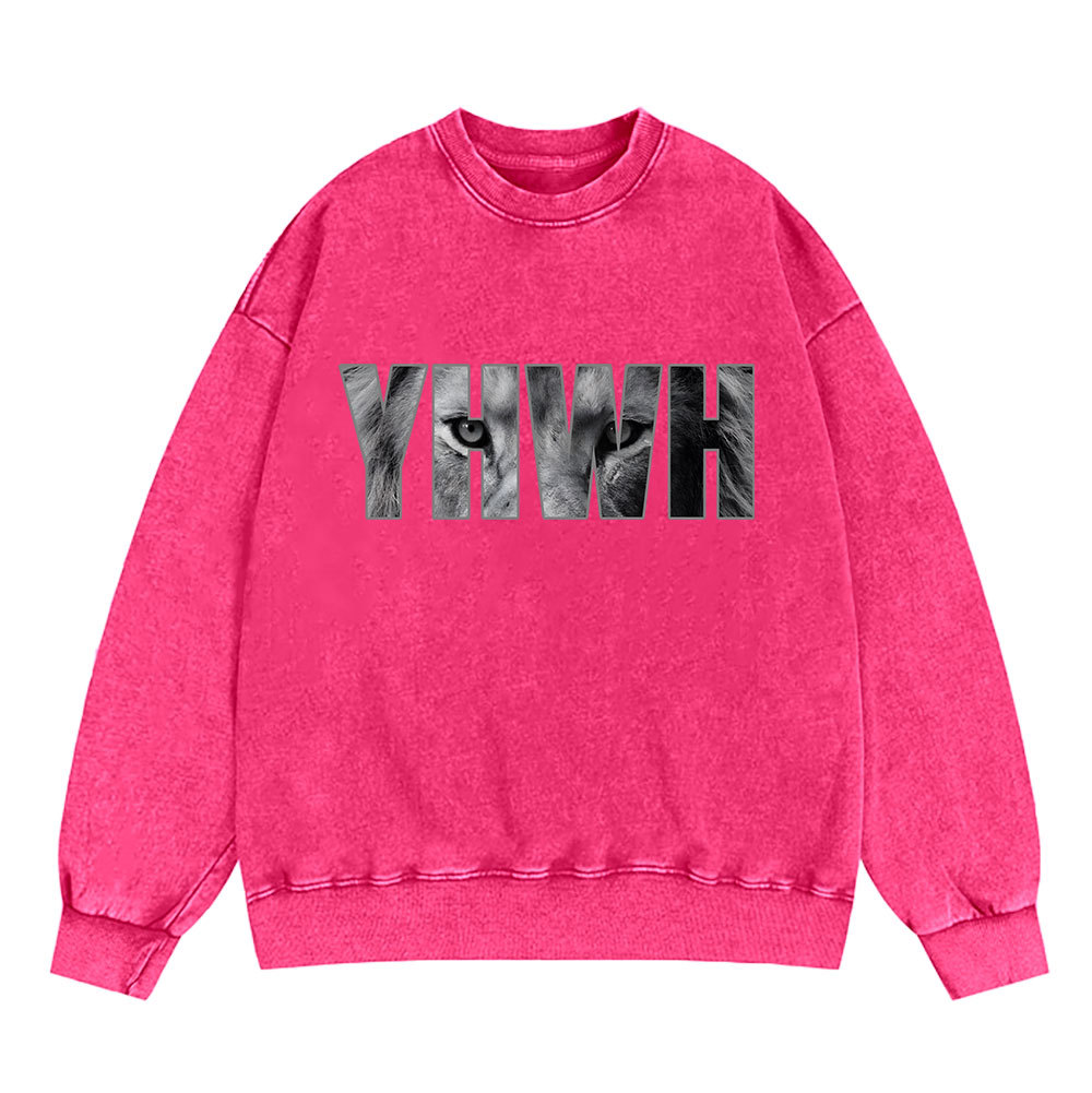 YHWH Christian Washed Sweatshirt