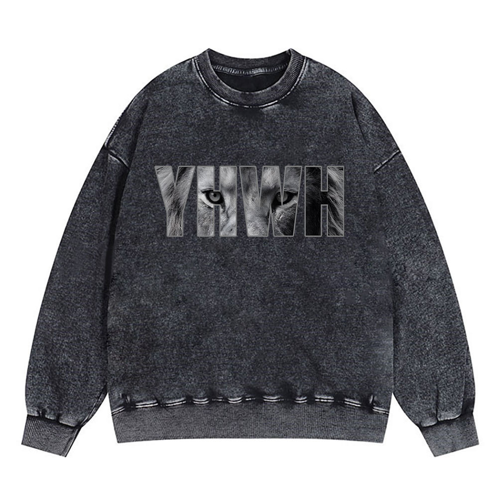 YHWH Christian Washed Sweatshirt