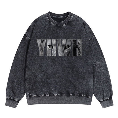 YHWH Christian Washed Sweatshirt