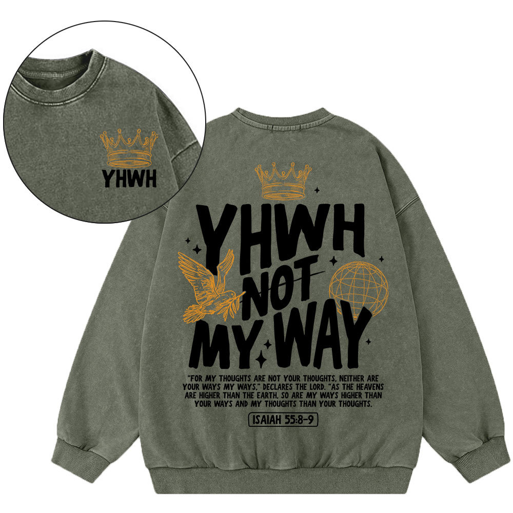 YHWH Christian Washed Sweatshirt