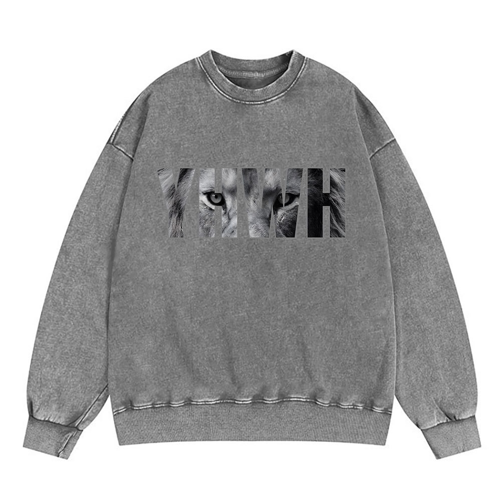 YHWH Christian Washed Sweatshirt