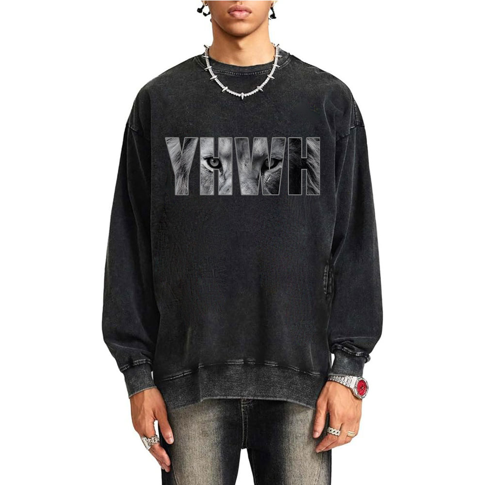 YHWH Christian Washed Sweatshirt