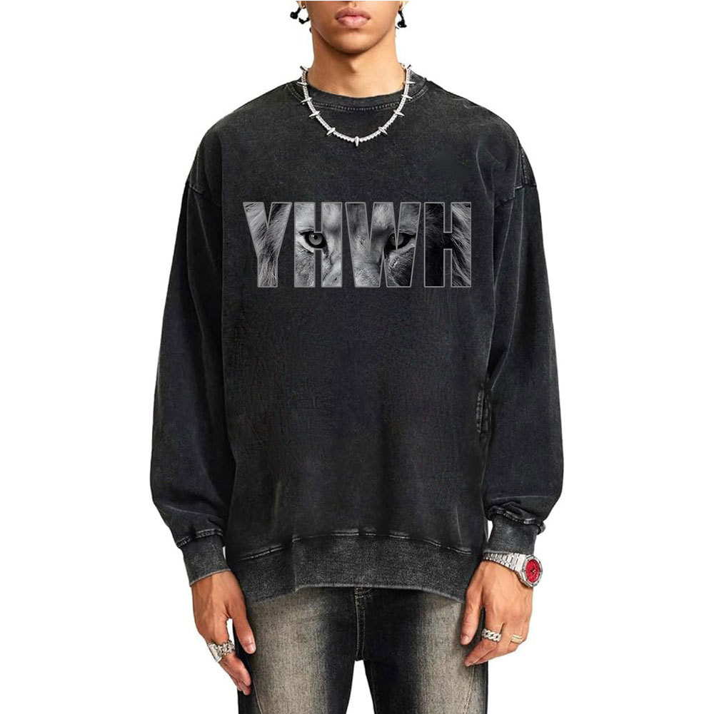 YHWH Christian Washed Sweatshirt