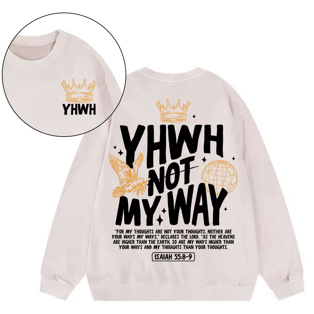 YHWH Christian Washed Sweatshirt Sale - GuidingCross