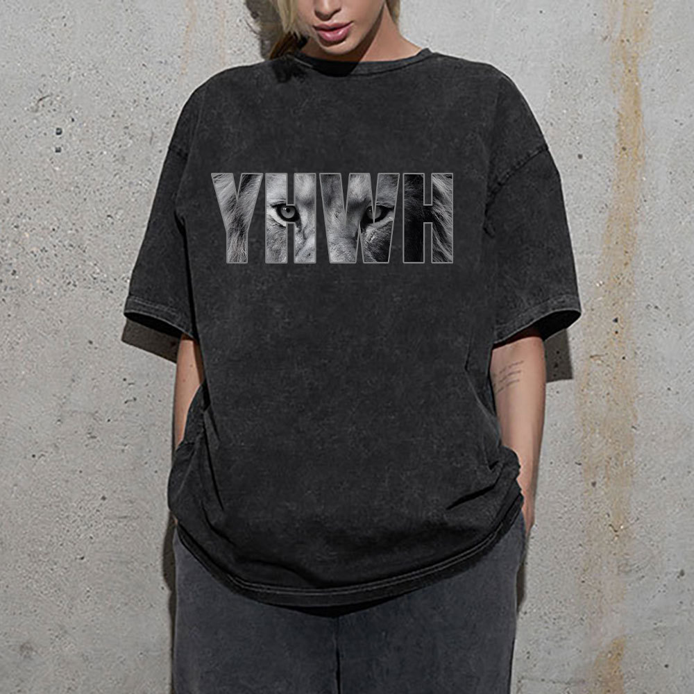 YHWH Christian Washed T-Shirt