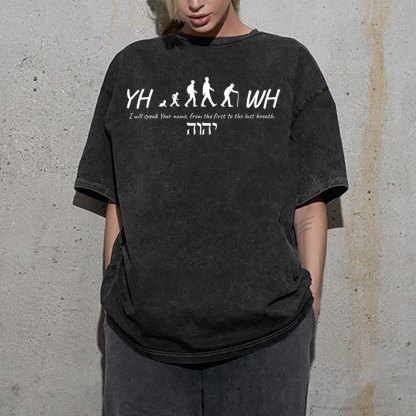 YHWH Christian Washed T-Shirt