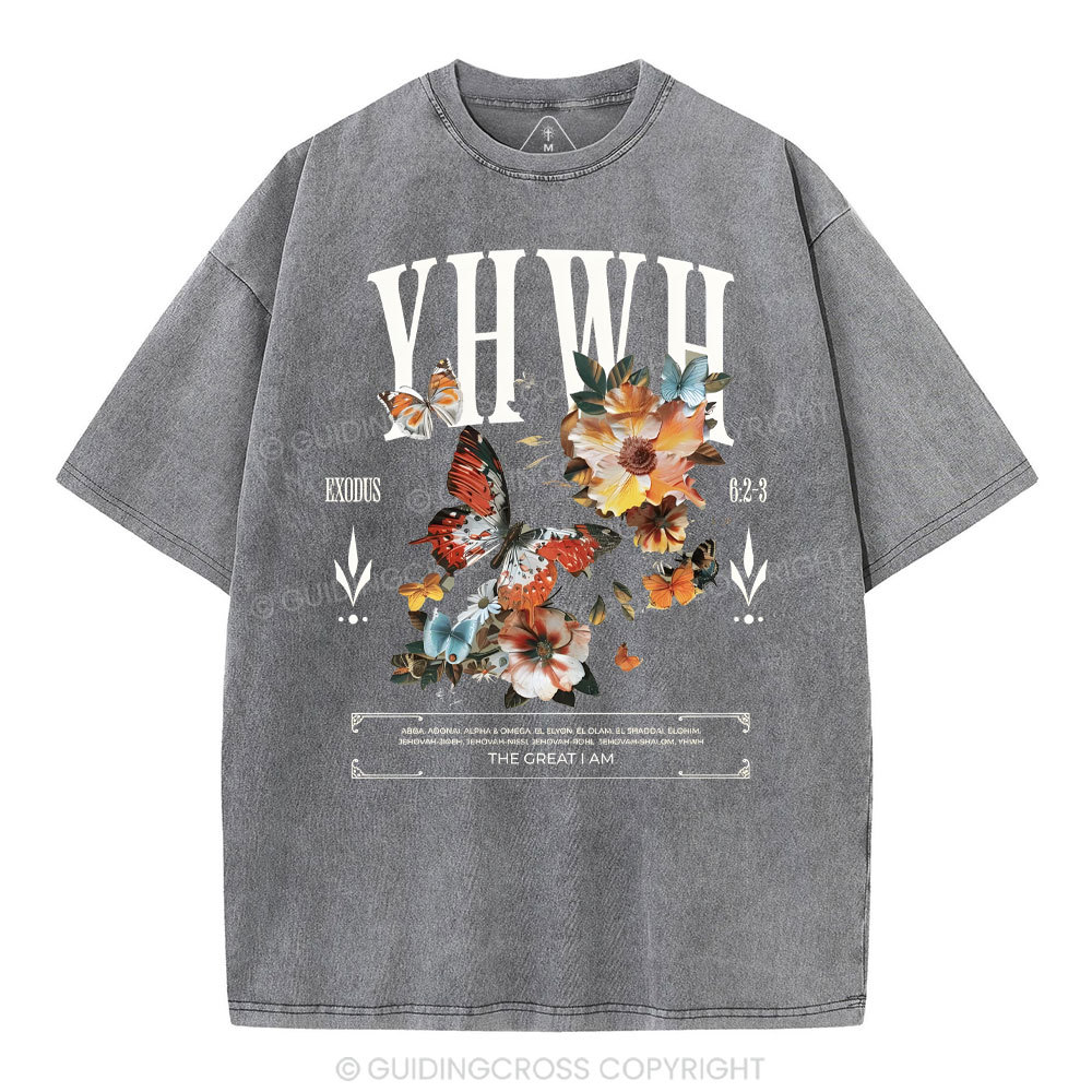 YHWH Christian Washed T-Shirt
