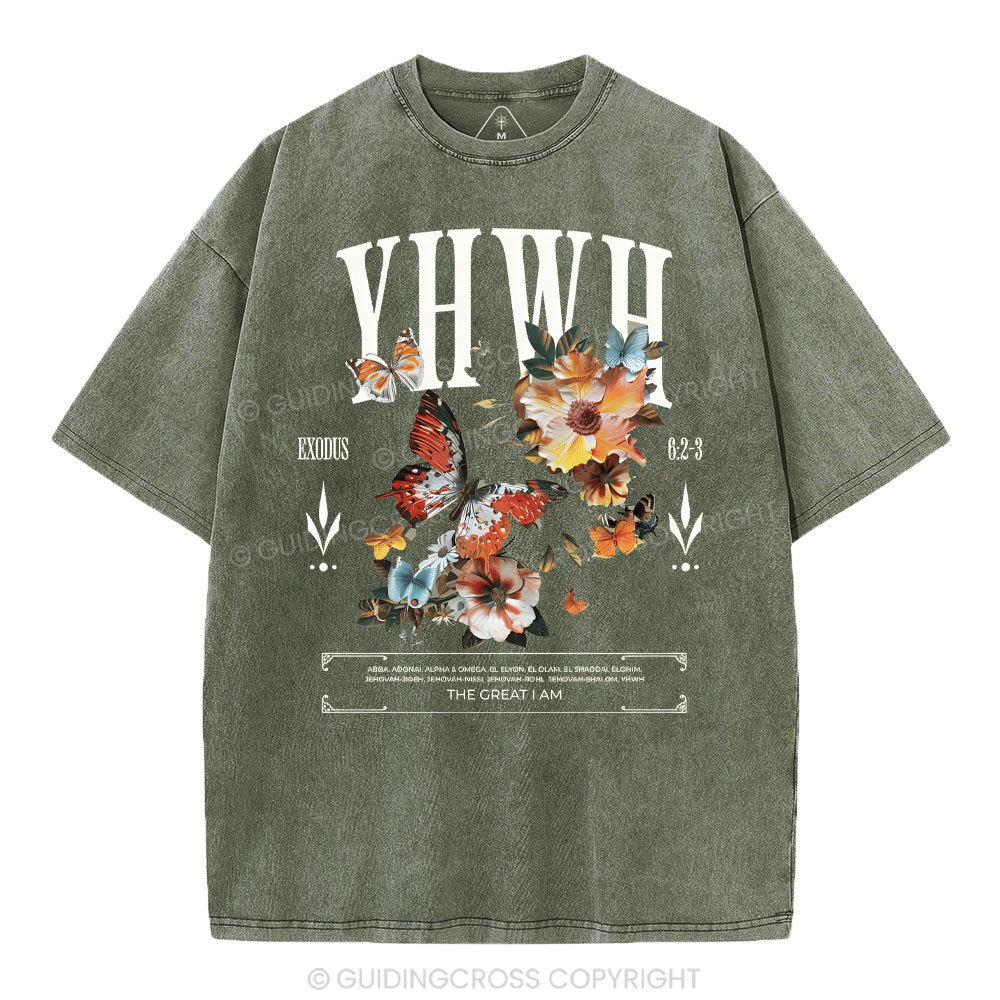 YHWH Christian Washed T-Shirt