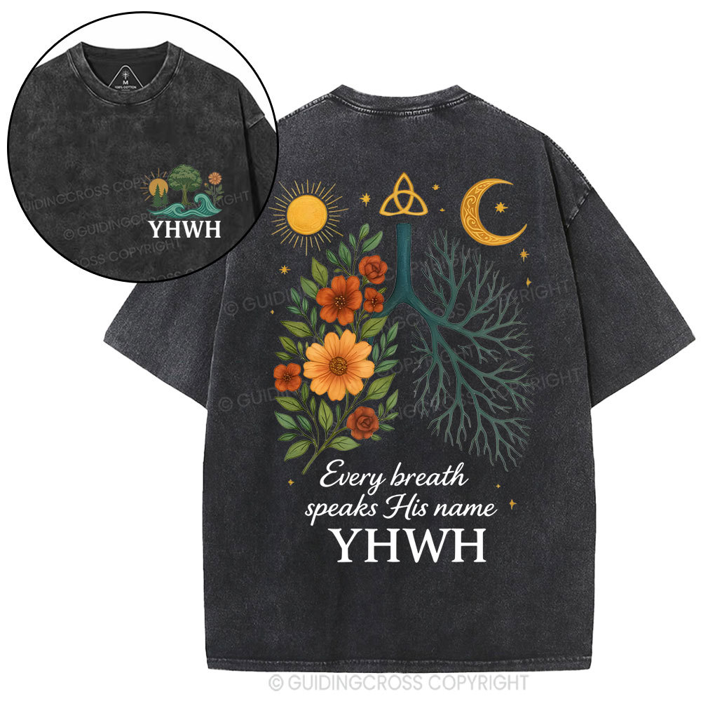 YHWH Christian Washed T-Shirt