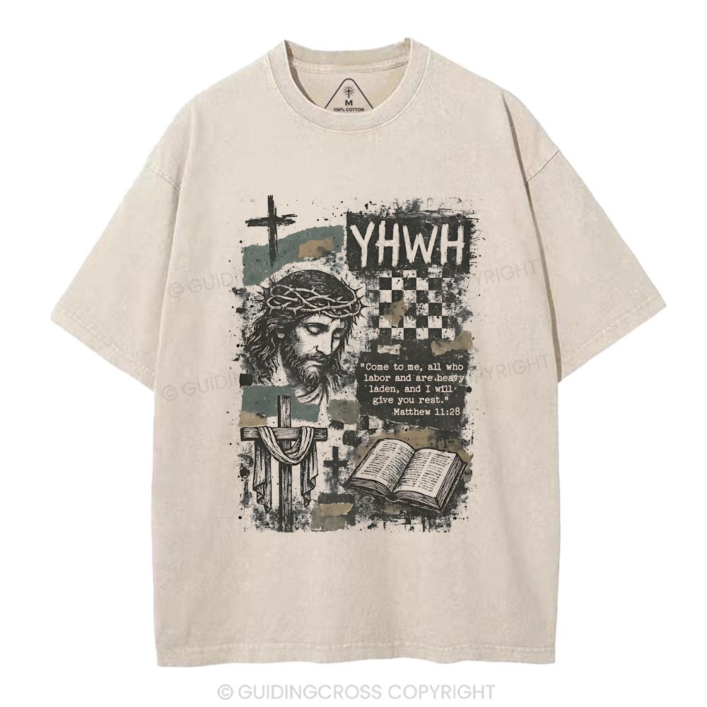 YHWH Christian Washed T-Shirt