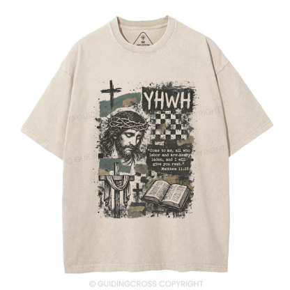 YHWH Christian Washed T-Shirt