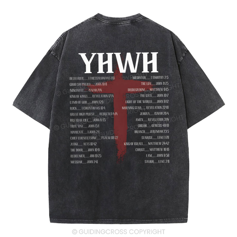 YHWH Christian Washed T-Shirt