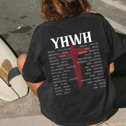 YHWH Christian Washed T-Shirt
