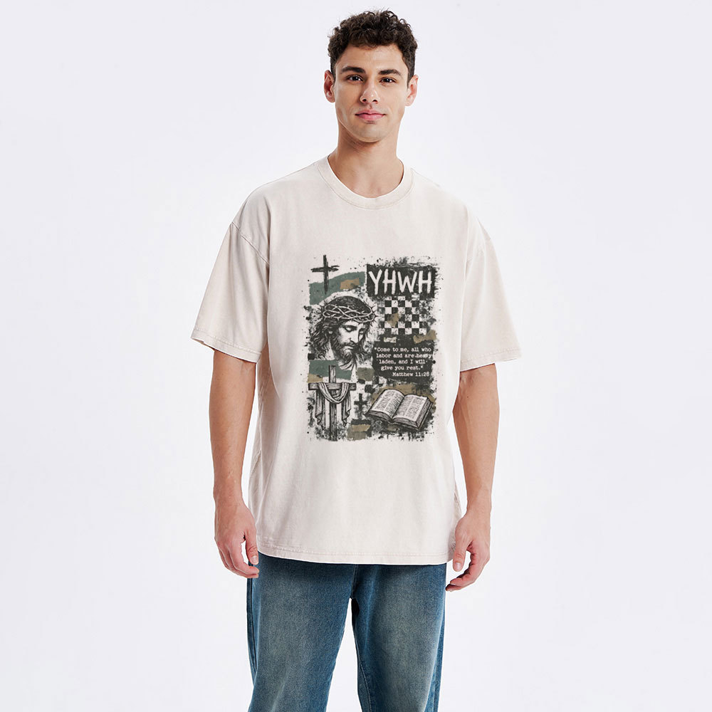 YHWH Christian Washed T-Shirt
