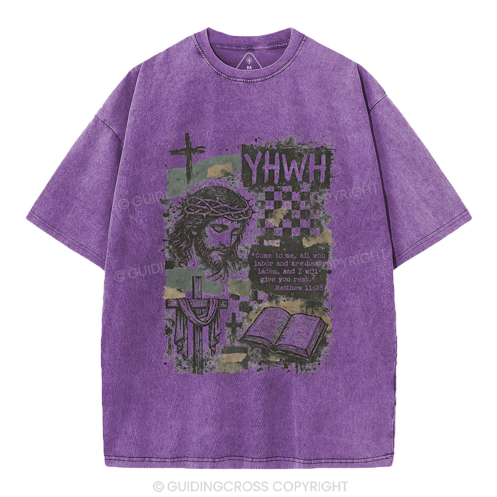 YHWH Christian Washed T-Shirt