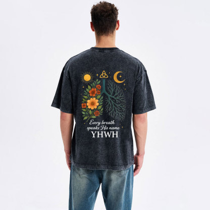 YHWH Christian Washed T-Shirt