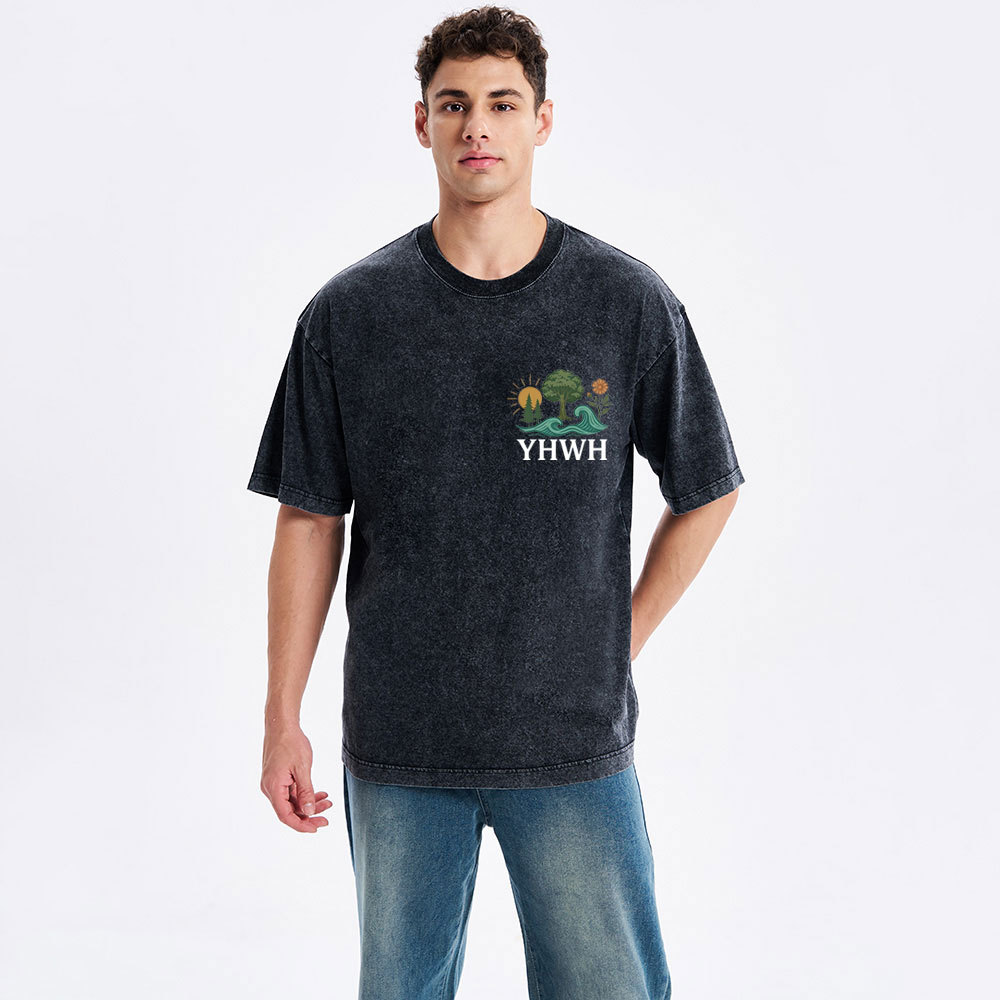 YHWH Christian Washed T-Shirt
