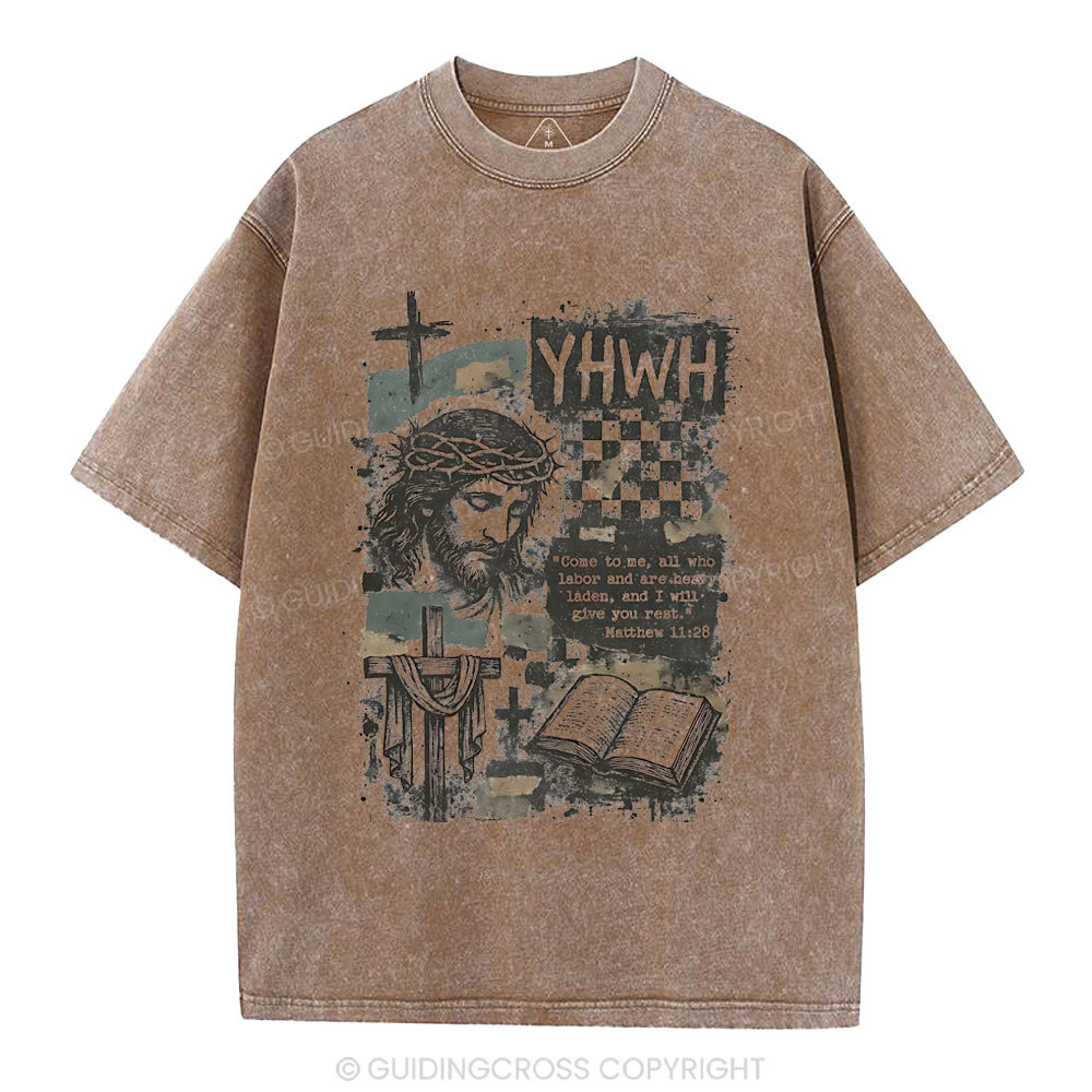 YHWH Christian Washed T-Shirt
