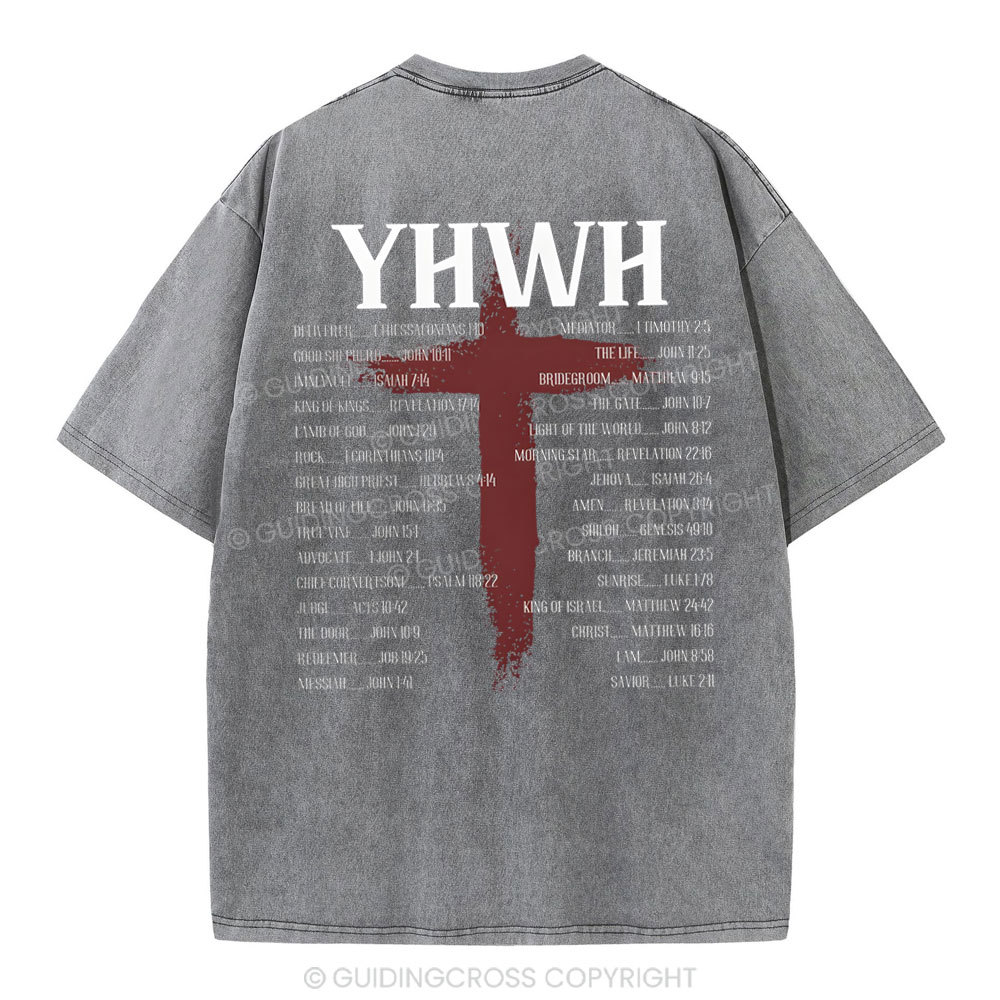 YHWH Christian Washed T-Shirt