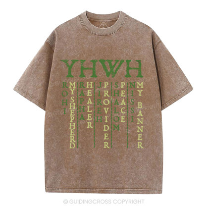 YHWH Christian Washed T-Shirt