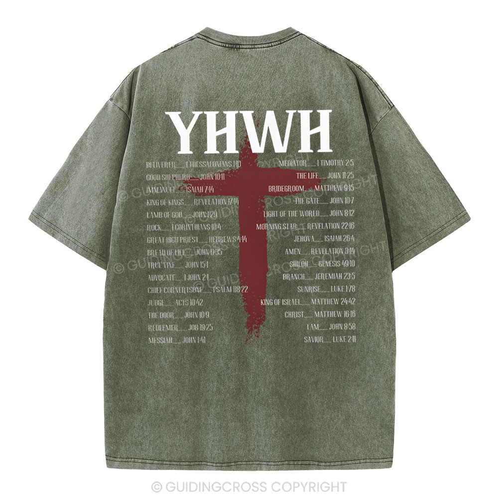 YHWH Christian Washed T-Shirt