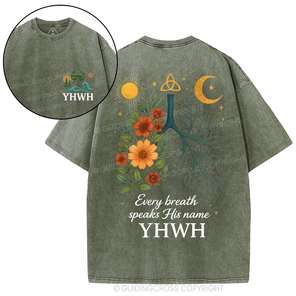 YHWH Christian Washed T-Shirt