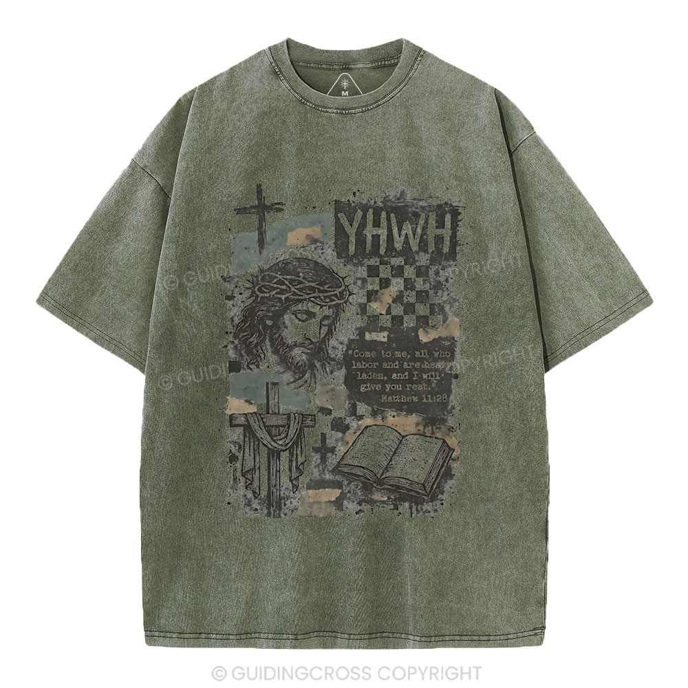 YHWH Christian Washed T-Shirt