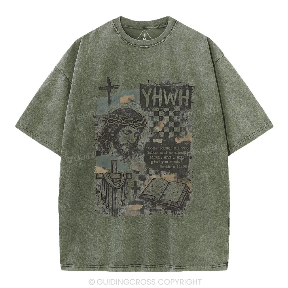 YHWH Christian Washed T-Shirt