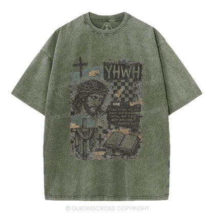 YHWH Christian Washed T-Shirt