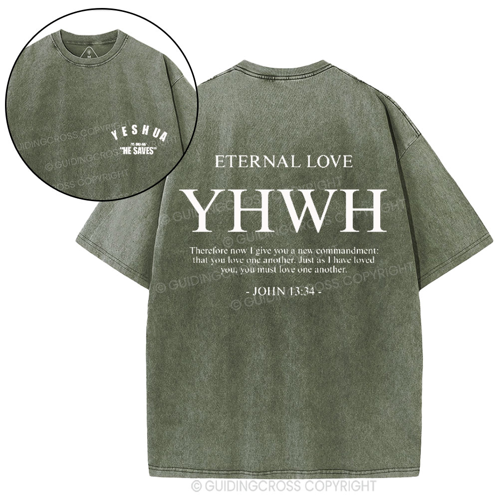YHWH Christian Washed T-Shirt