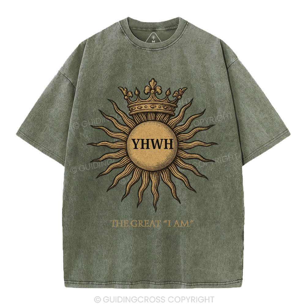 YHWH Christian Washed T-Shirt