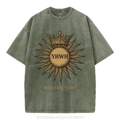 YHWH Christian Washed T-Shirt