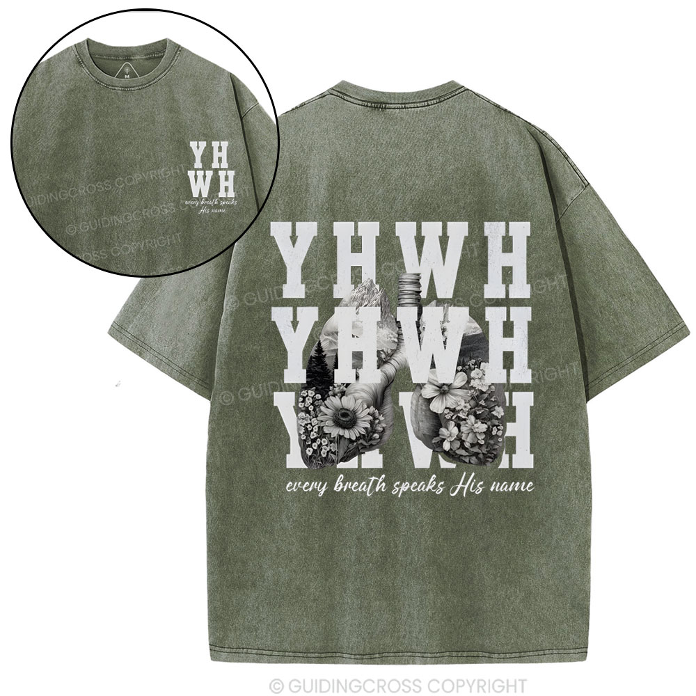 YHWH Christian Washed T-Shirt