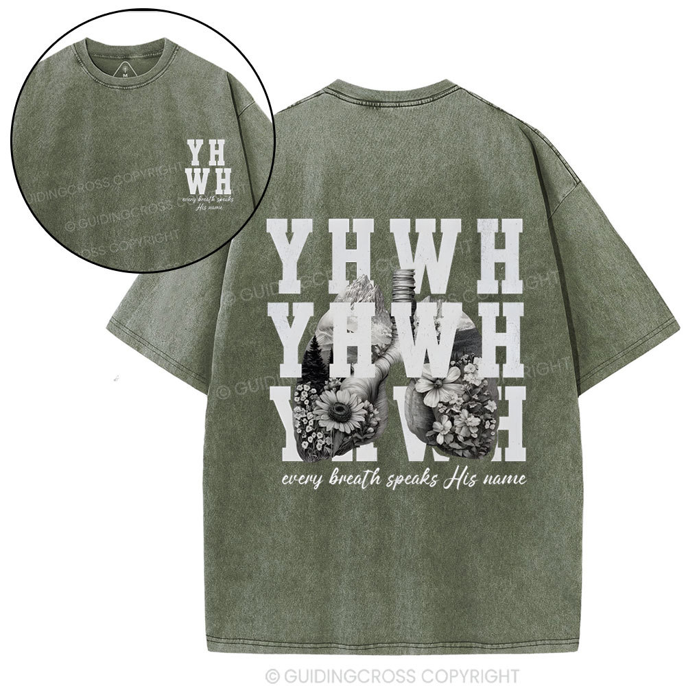 YHWH Christian Washed T-Shirt
