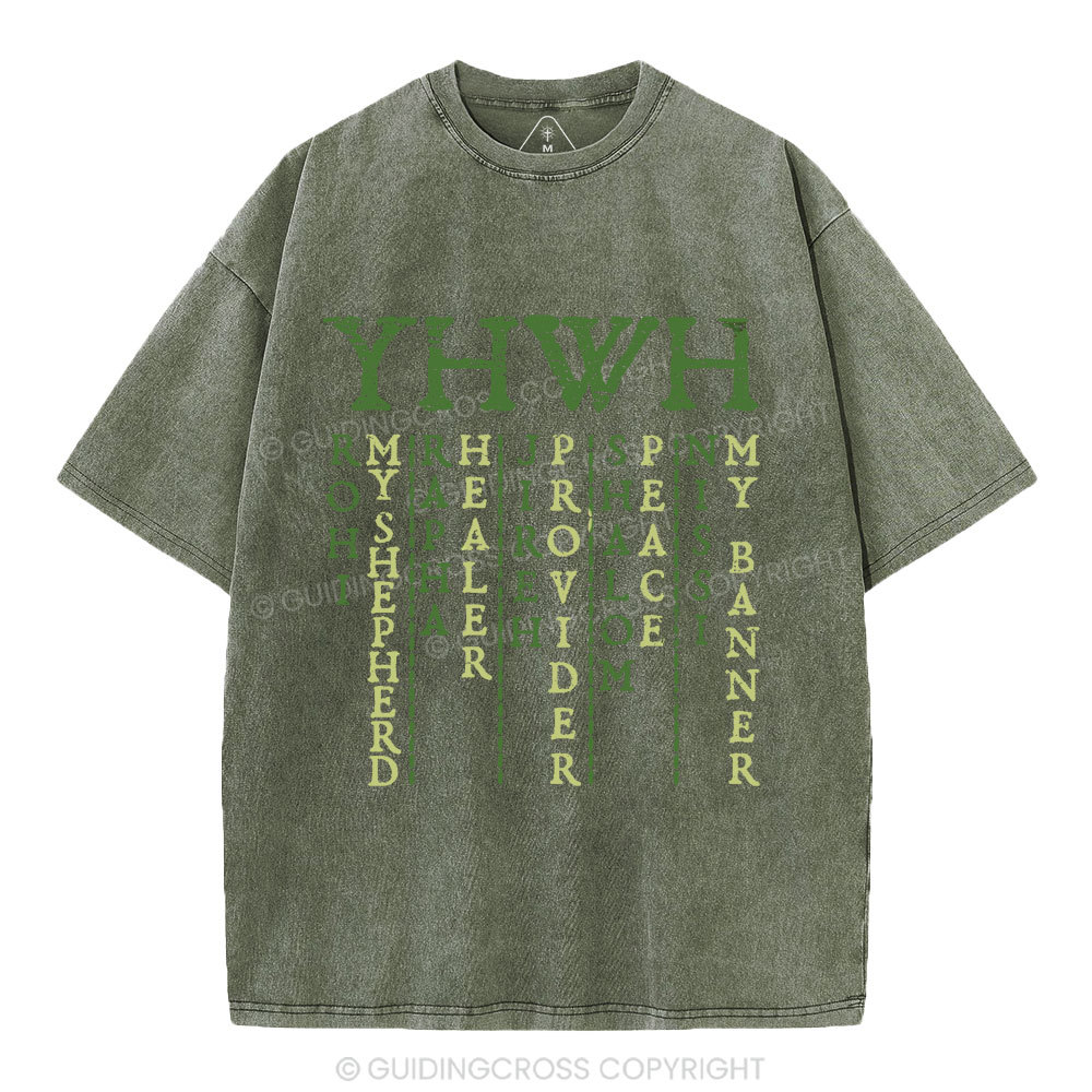YHWH Christian Washed T-Shirt