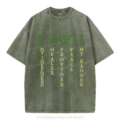 YHWH Christian Washed T-Shirt