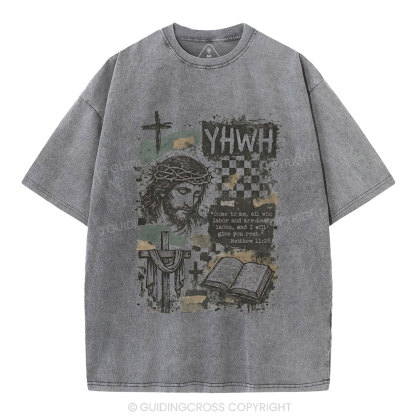 YHWH Christian Washed T-Shirt