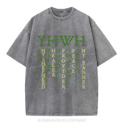YHWH Christian Washed T-Shirt