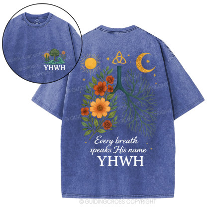 YHWH Christian Washed T-Shirt