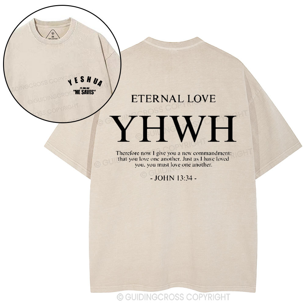 YHWH Christian Washed T-Shirt