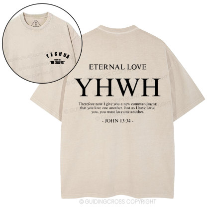 YHWH Christian Washed T-Shirt