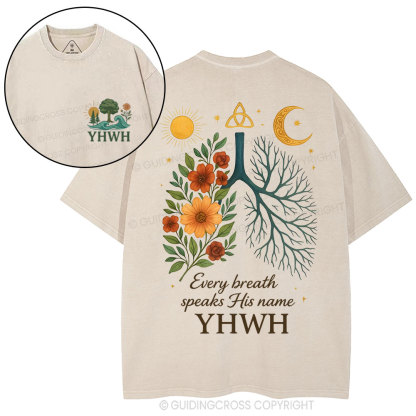 YHWH Christian Washed T-Shirt