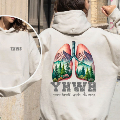 YHWH Every Breath Speaks His Name Christian Fleece Hoodie Set