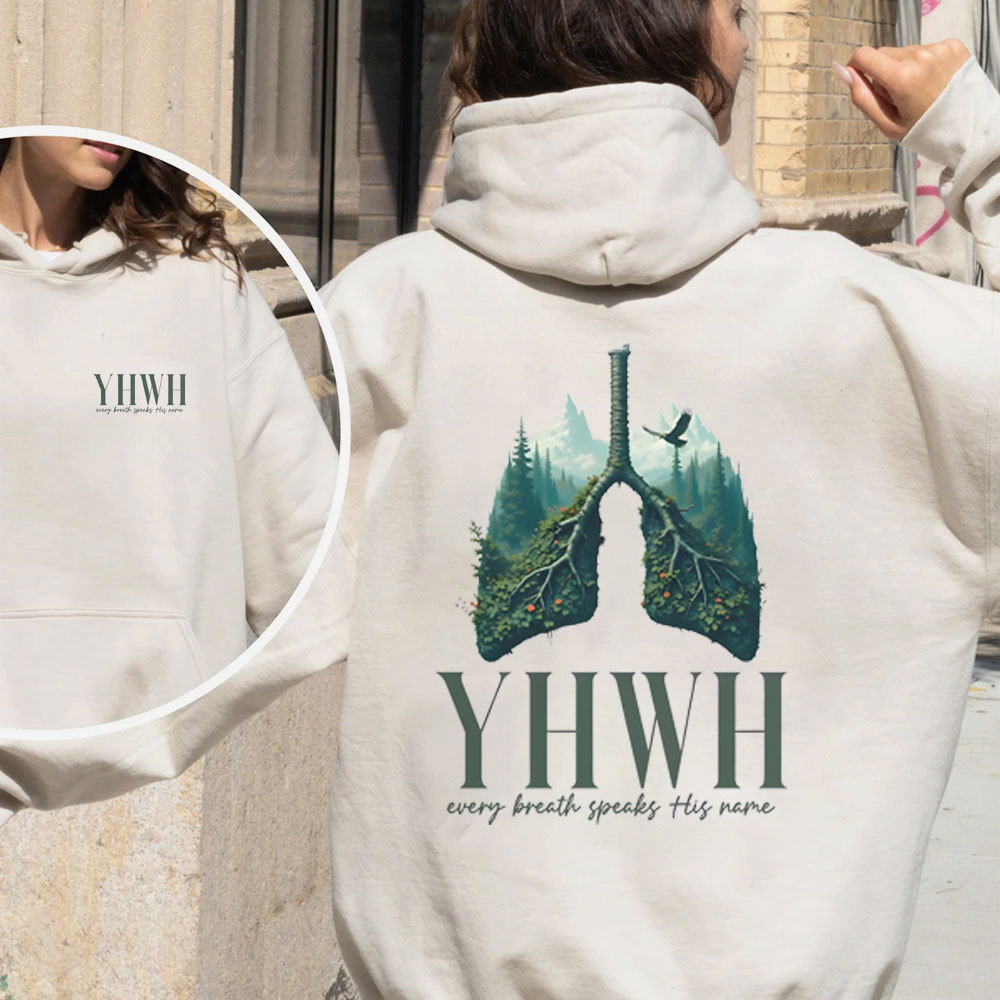 YHWH Every Breath Speaks His Name Christian Fleece Hoodie Set