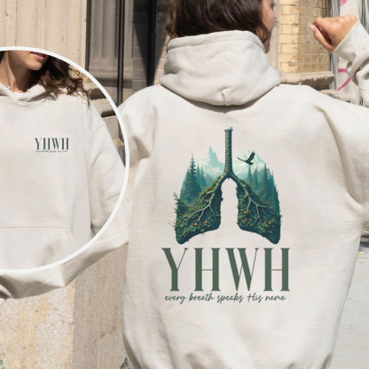YHWH Every Breath Speaks His Name Christian Fleece Hoodie Set