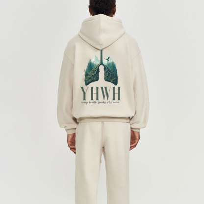 YHWH Every Breath Speaks His Name Christian Fleece Hoodie Set