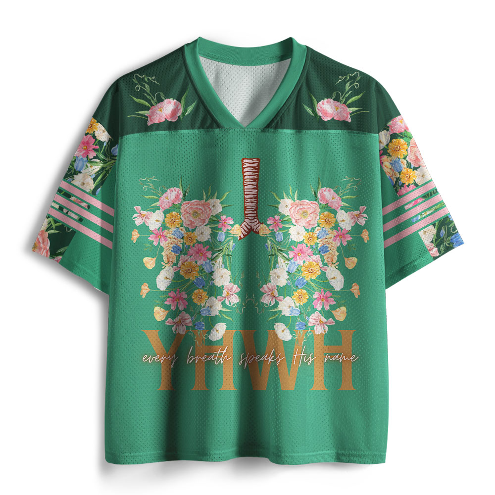 YHWH Every Breath Speaks His Name Christian Mesh Jersey