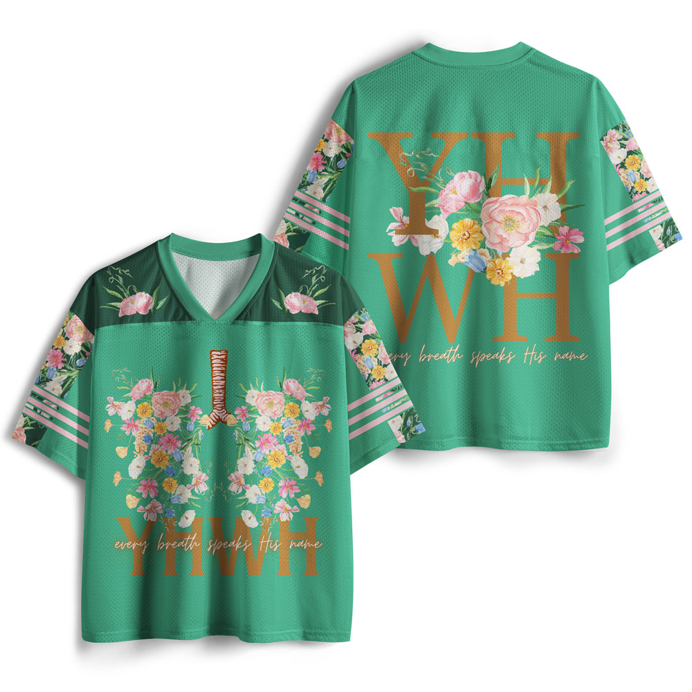 YHWH Every Breath Speaks His Name Christian Mesh Jersey