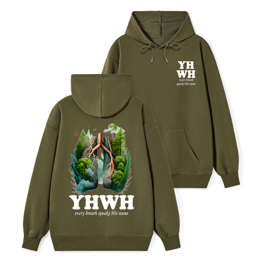 YHWH Every Breath Speaks His Name Classic Hoodie